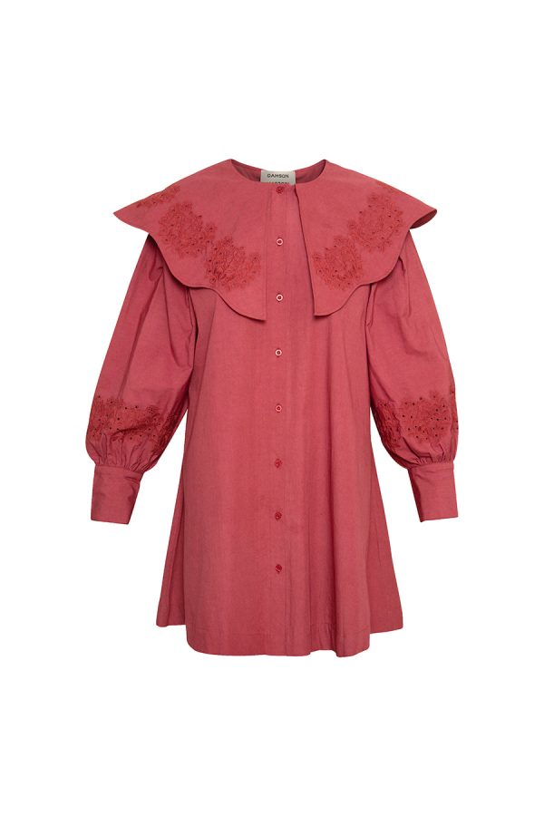 mimi mini dress - plum broderie - Image 7