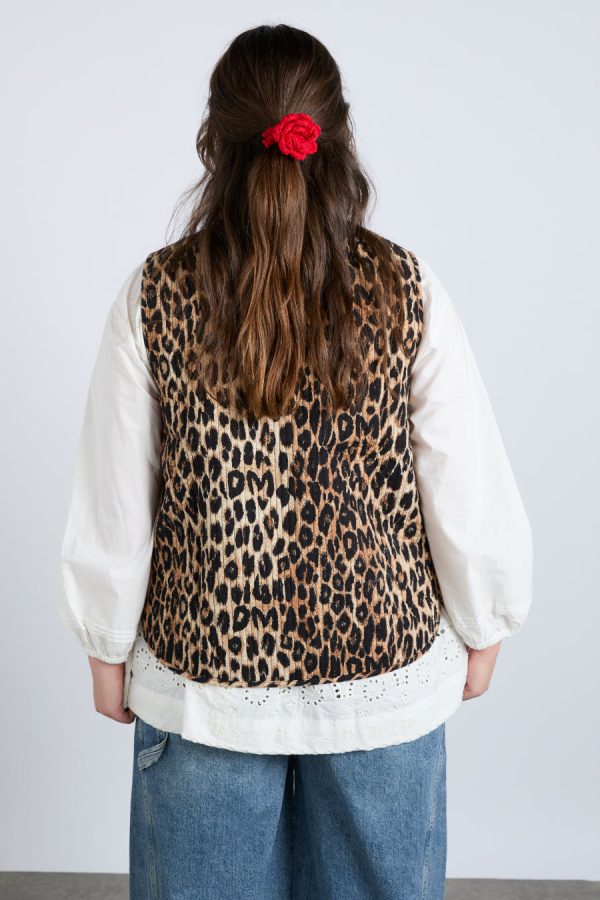 tilly gilet - leopard - Image 5