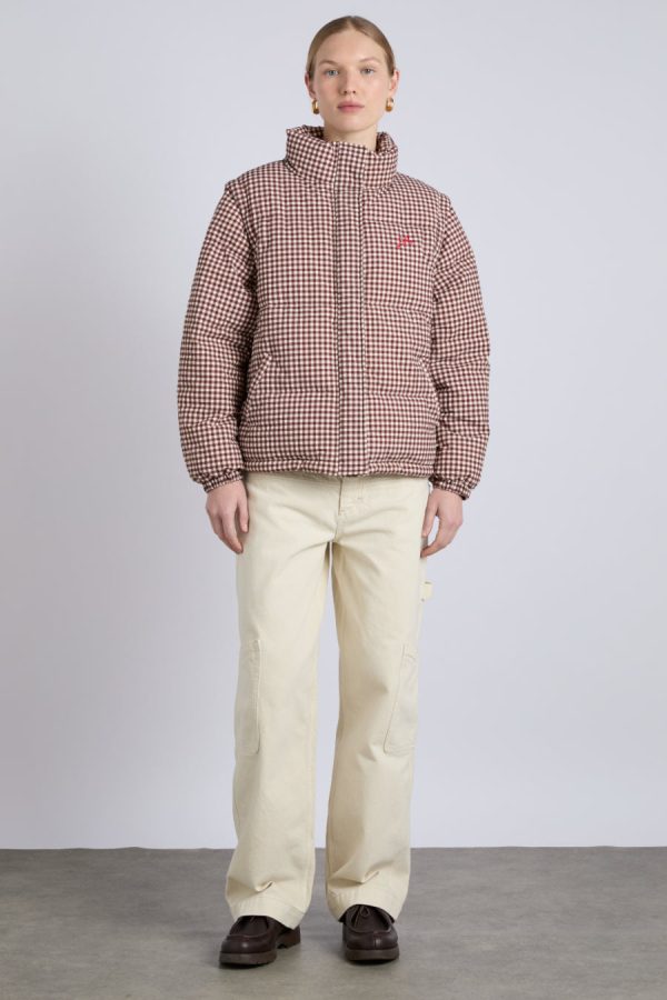 jennifer check puffer - chocolate gingham - Image 2