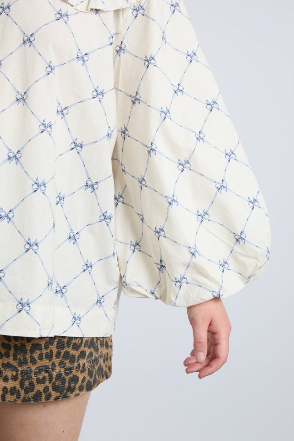 lola blouse - bow print - Image 3