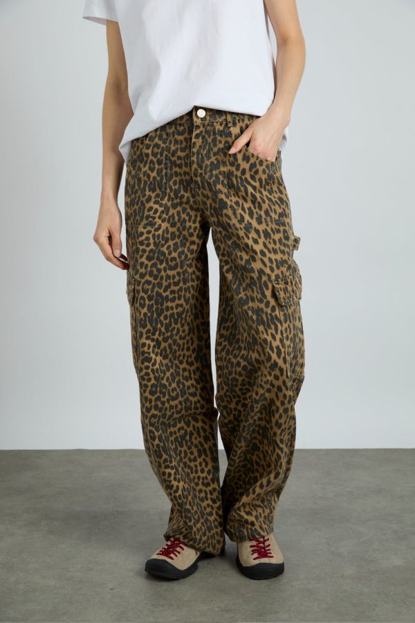 cargo jeans - leopard - Image 2