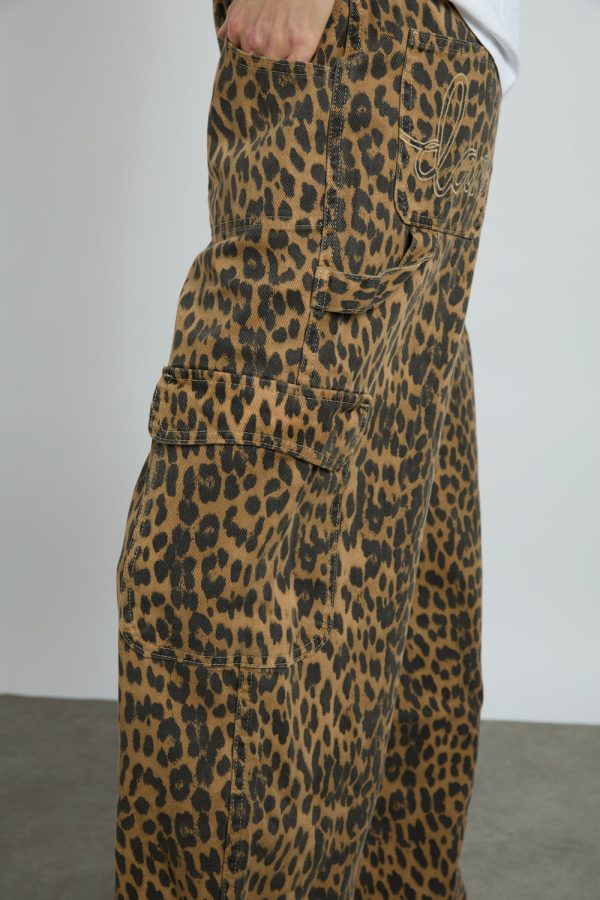 cargo jeans - leopard - Image 5
