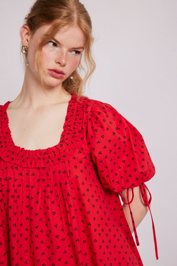 jemima mini dress - red cherries - Image 2