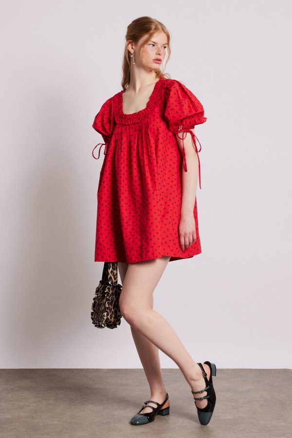 jemima mini dress - red cherries - Image 3