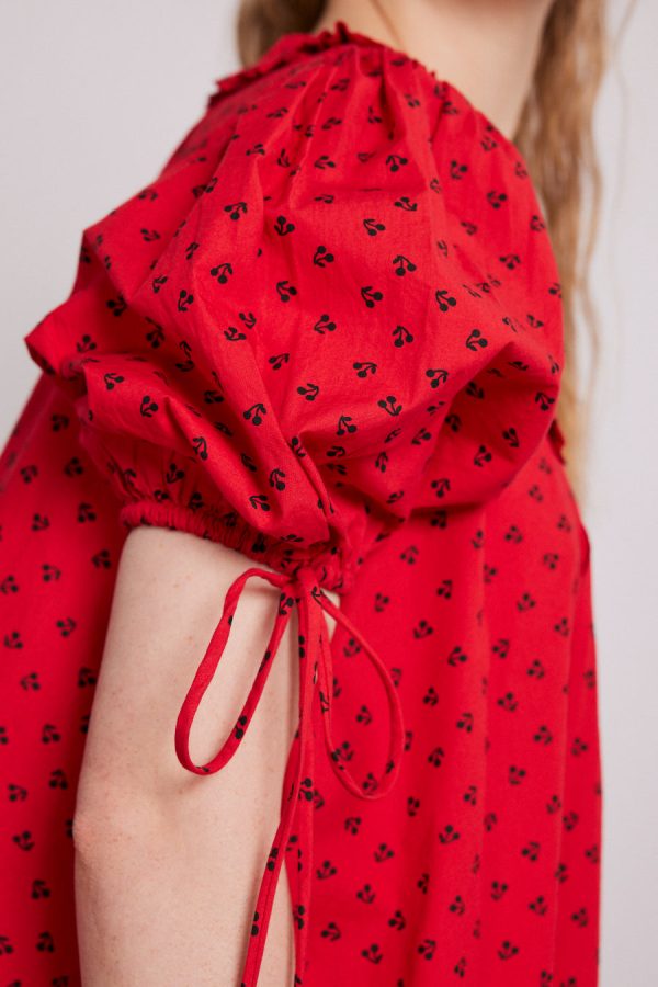 jemima mini dress - red cherries - Image 4