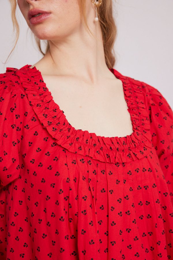 jemima mini dress - red cherries - Image 5