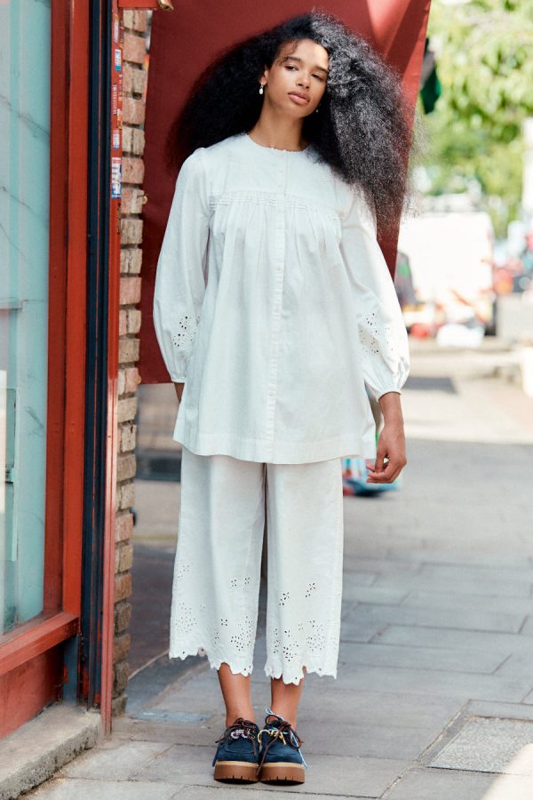 lana trousers - white broderie - Image 3