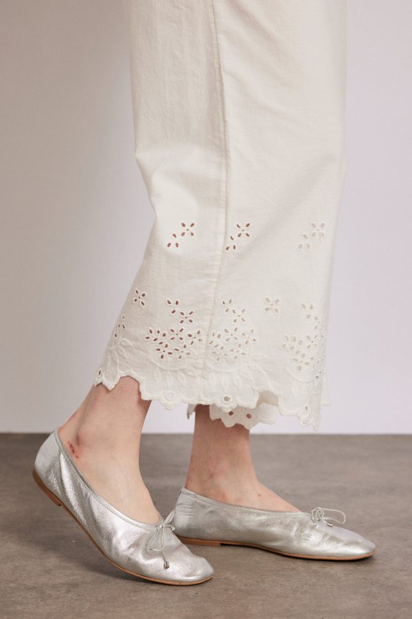 lana trousers - white broderie - Image 4