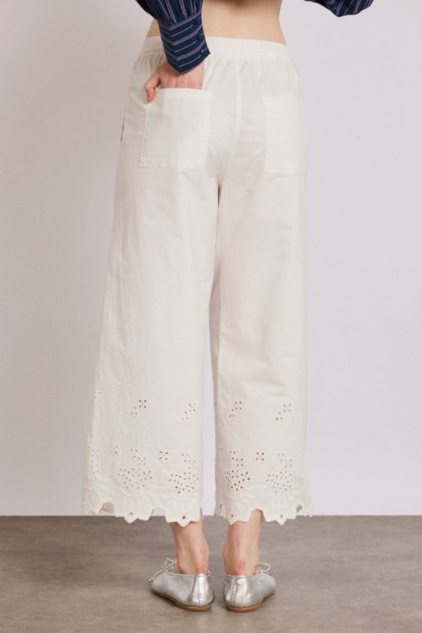 lana trousers - white broderie - Image 5