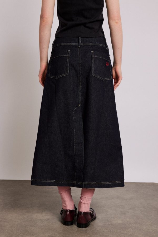 raye denim skirt - dark indigo - Image 5