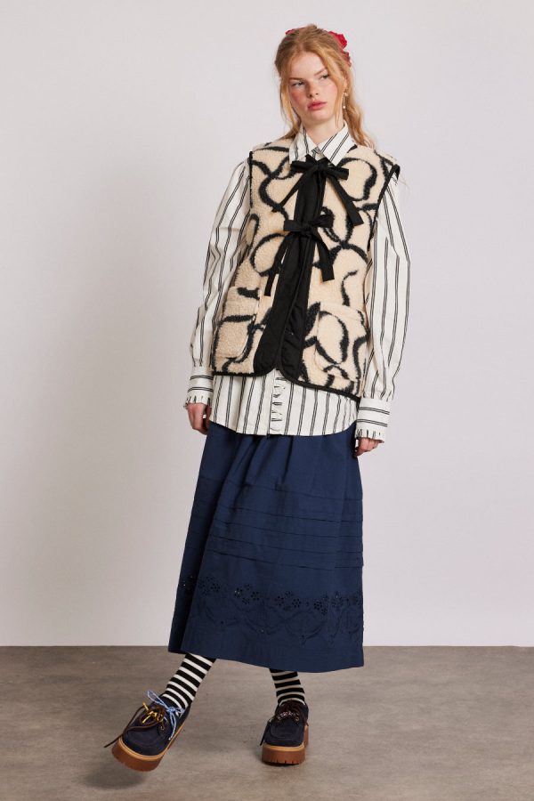 marta borg gilet - bows - Image 2