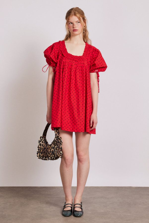 90's frill shoulder bag - leopard - Image 3