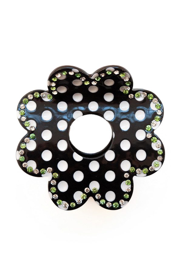 recycled acetate daisy spot hair clip - Image 2