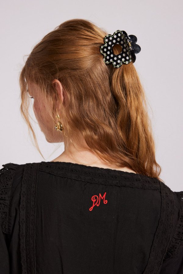 recycled acetate daisy spot hair clip - Image 4