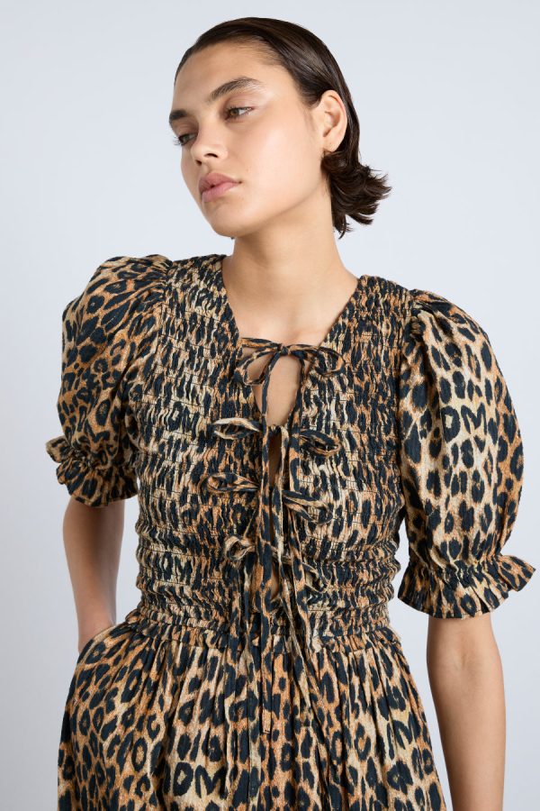 bluebelle midi dress - leopard - Image 2