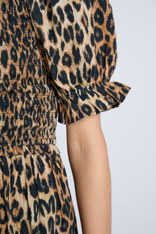 bluebelle midi dress - leopard - Image 3