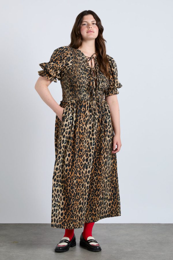 bluebelle midi dress - leopard - Image 5