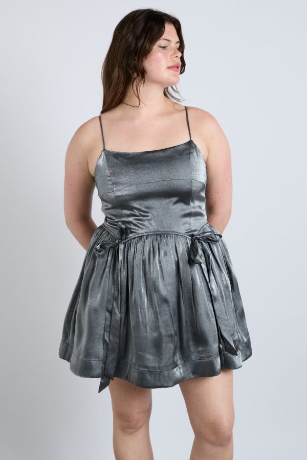 penelope mini dress - glass satin - Image 2
