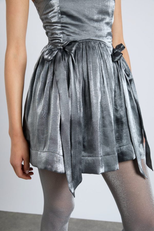 penelope mini dress - glass satin - Image 4