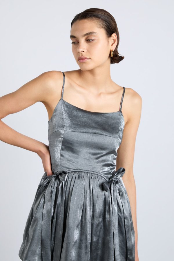 penelope mini dress - glass satin - Image 5