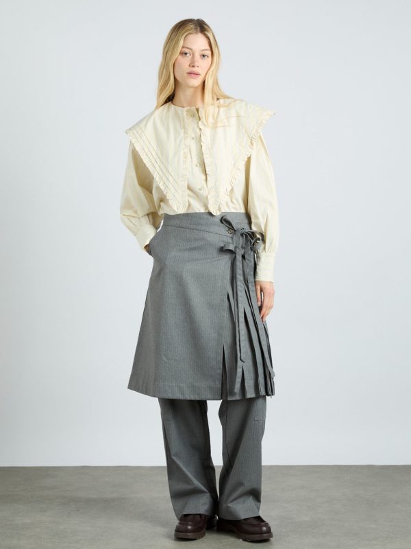 harrison trousers - grey pinstripe - Image 2