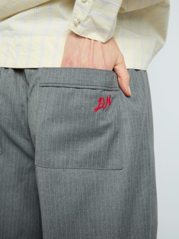 harrison trousers - grey pinstripe - Image 6