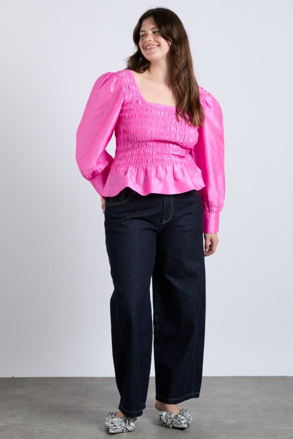ariana blouse - pink taffeta - Image 5