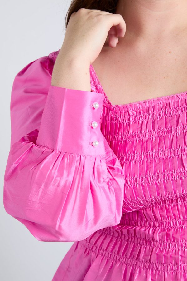 ariana blouse - pink taffeta - Image 6