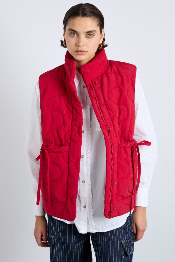 celeste gilet - chilli red - Image 3