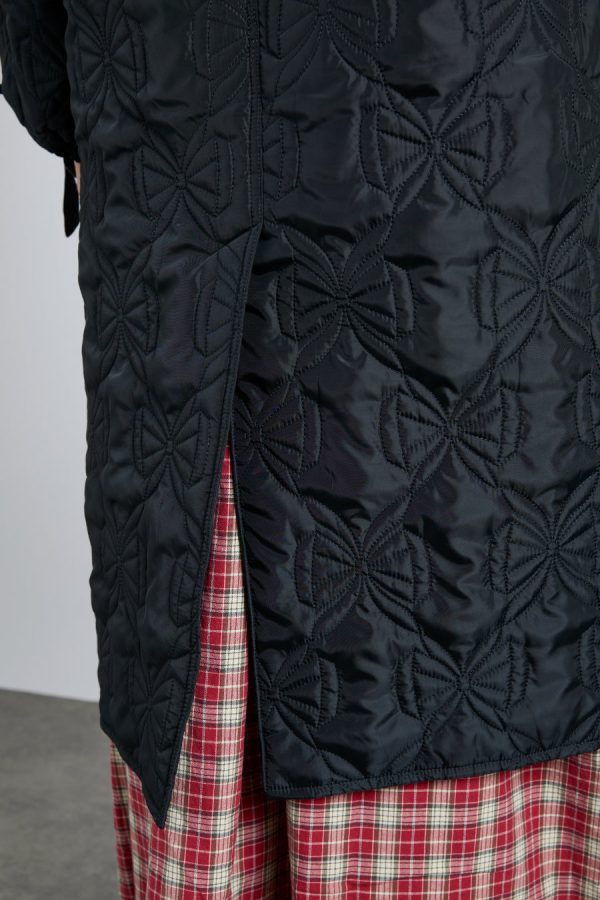aubrey quilted coat- black bows - Image 5