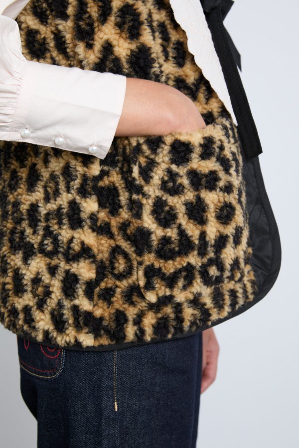 marta borg gilet - leopard - Image 4