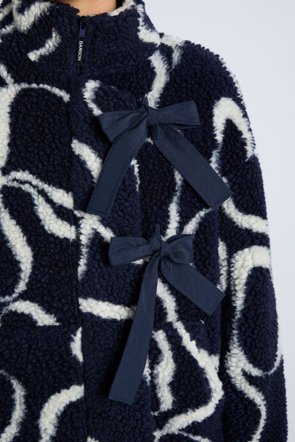 ingrid borg jacket- navy bows - Image 5