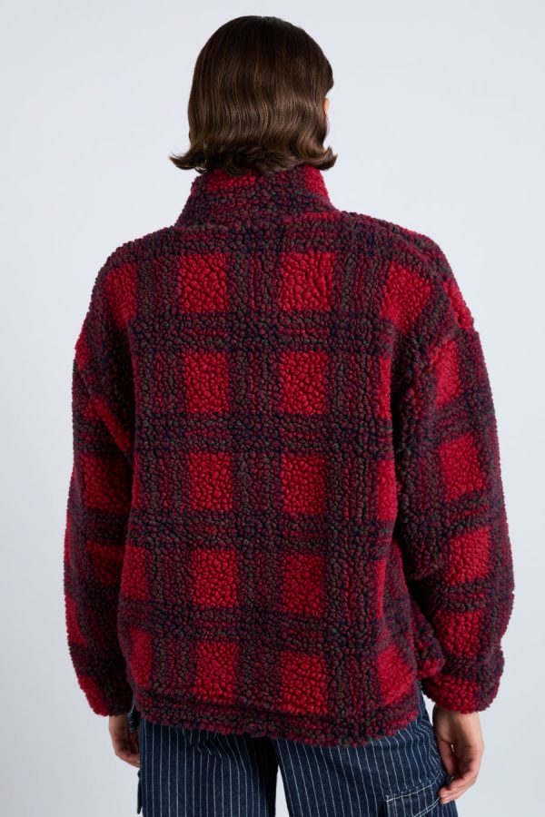 ingrid borg jacket - red check - Image 6