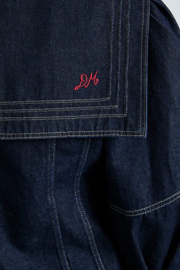 sailor denim jacket - dark indigo - Image 6
