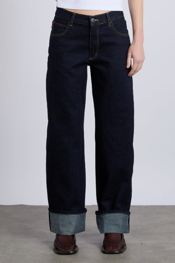 Italian selvedge sylvie jeans with turn up - Image 2