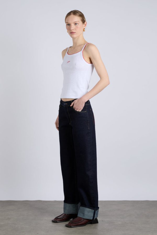 Italian selvedge sylvie jeans with turn up - Image 3
