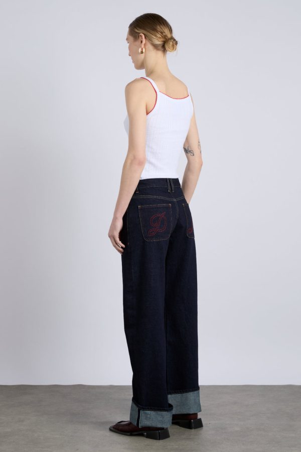 Italian selvedge sylvie jeans with turn up - Image 4
