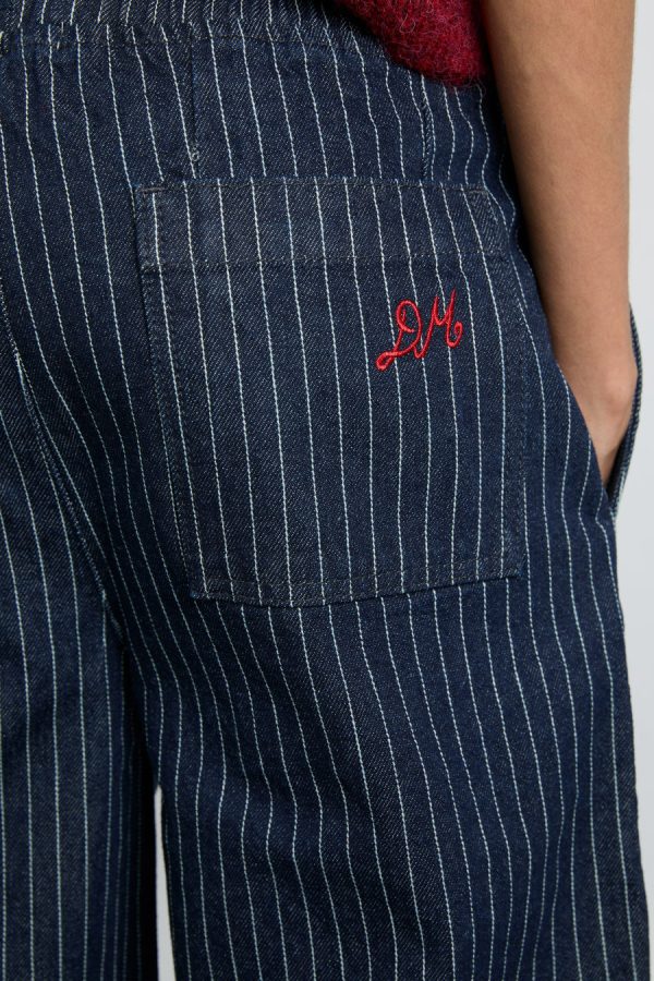 rafe jeans - navy pin stripe - Image 5