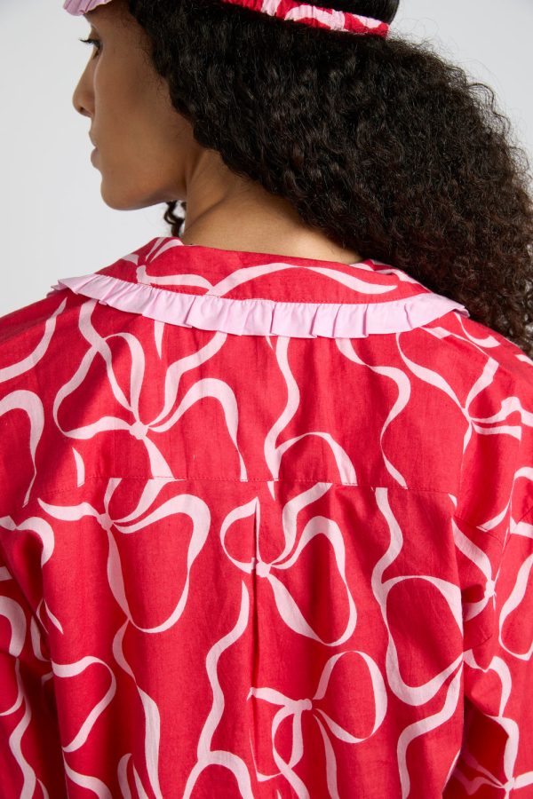 antonia pj set- red bows - Image 6