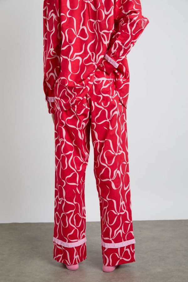 antonia pj set- red bows - Image 7
