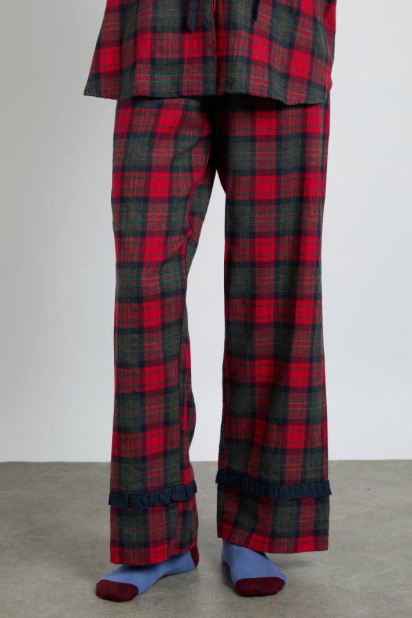 antonella pj set- red tartan - Image 4