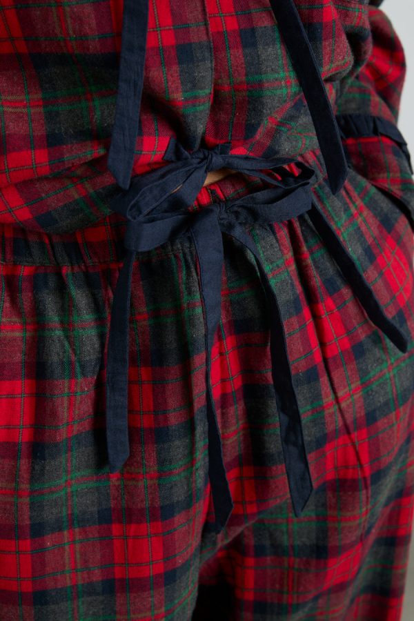 antonella pj set- red tartan - Image 6