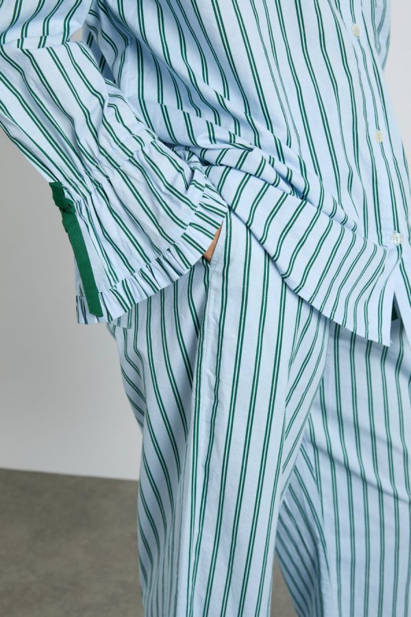 barbara pj set- blue stripe - Image 6