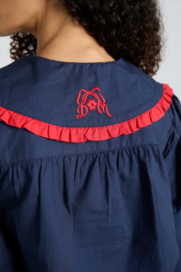 maria pj set- navy/red - Image 7