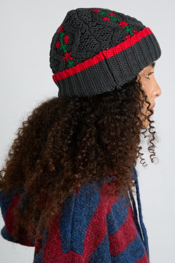 cable knit grandpa beanie - Image 2