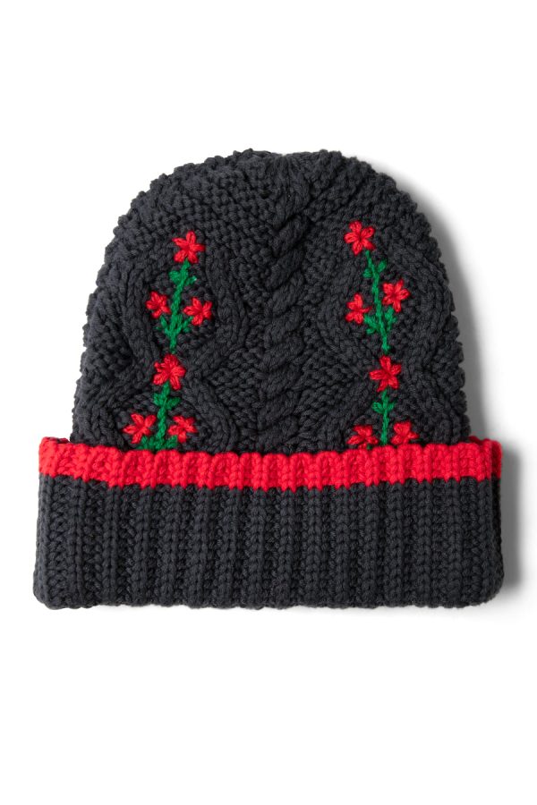 cable knit grandpa beanie - Image 3