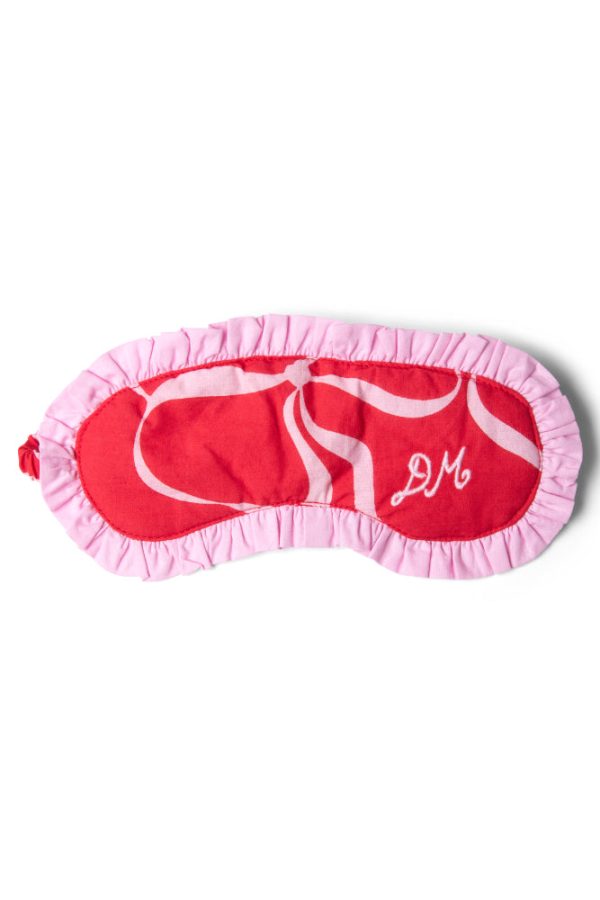 damson pj eye mask - red bows - Image 3