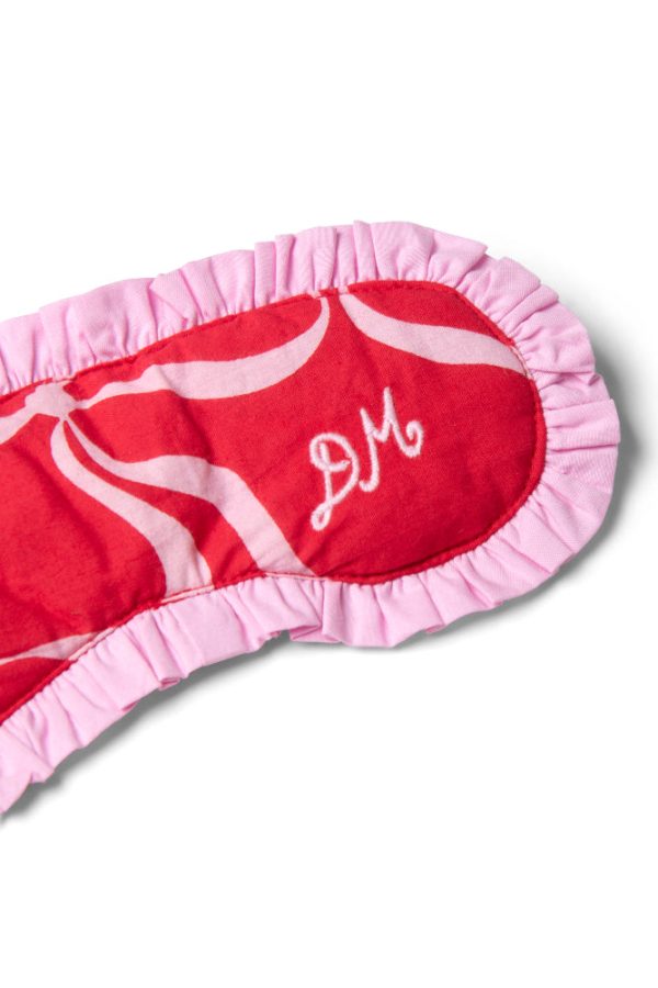 damson pj eye mask - red bows - Image 4