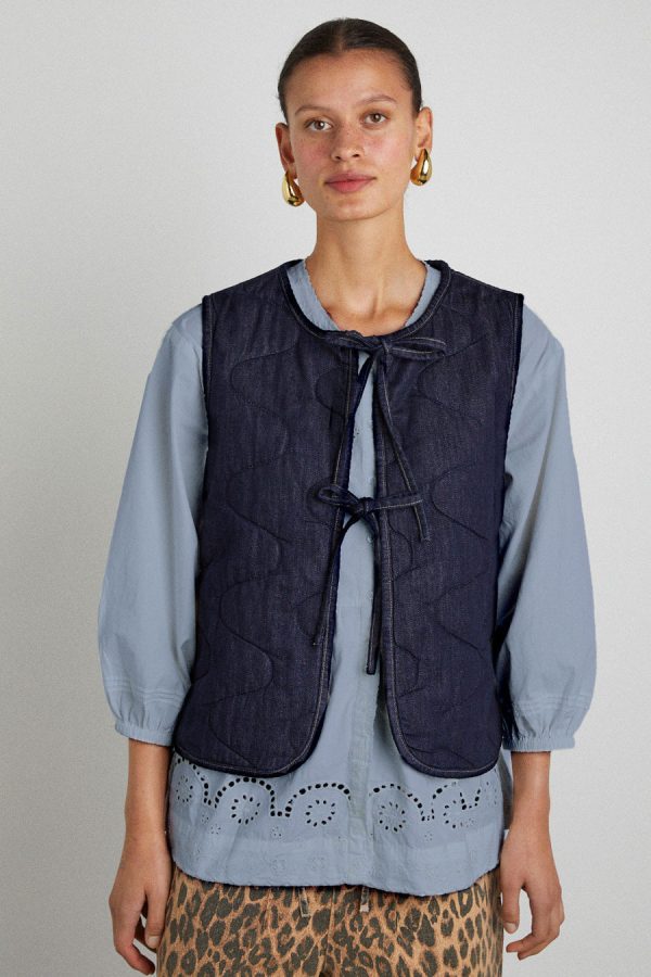 tilly gilet - indigo organic denim - Image 3