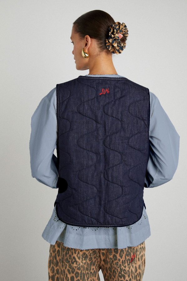 tilly gilet - indigo organic denim - Image 4
